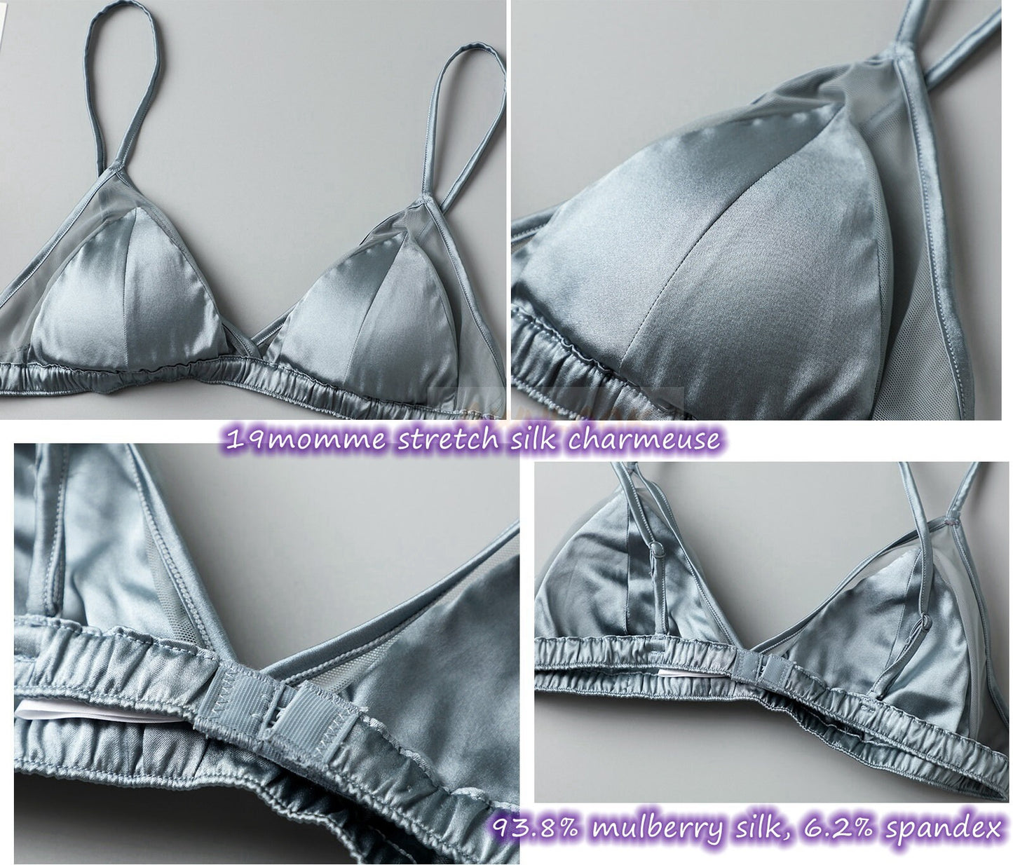 French Style Silk Bra