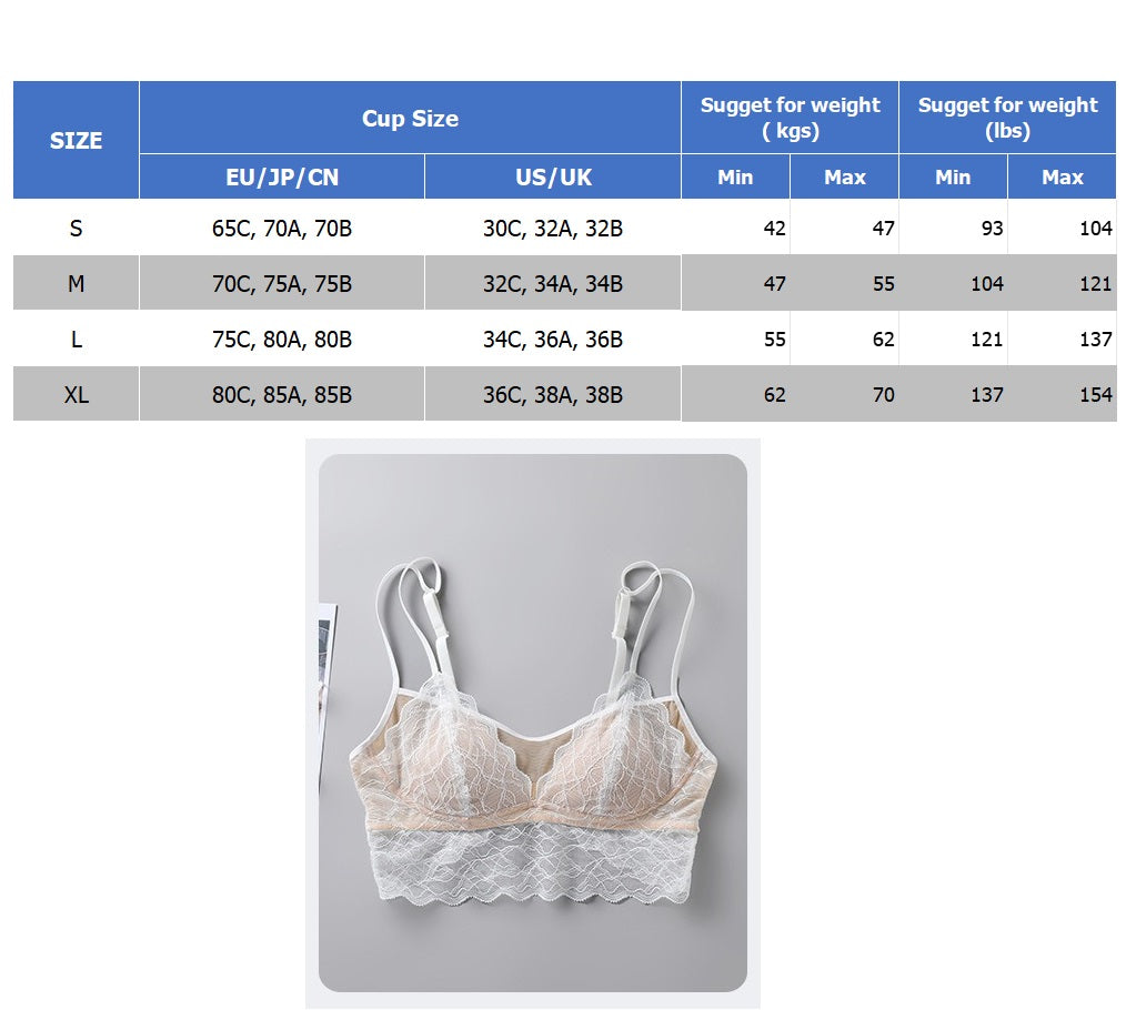 2025 New IN, French Style Silk Lace Bra