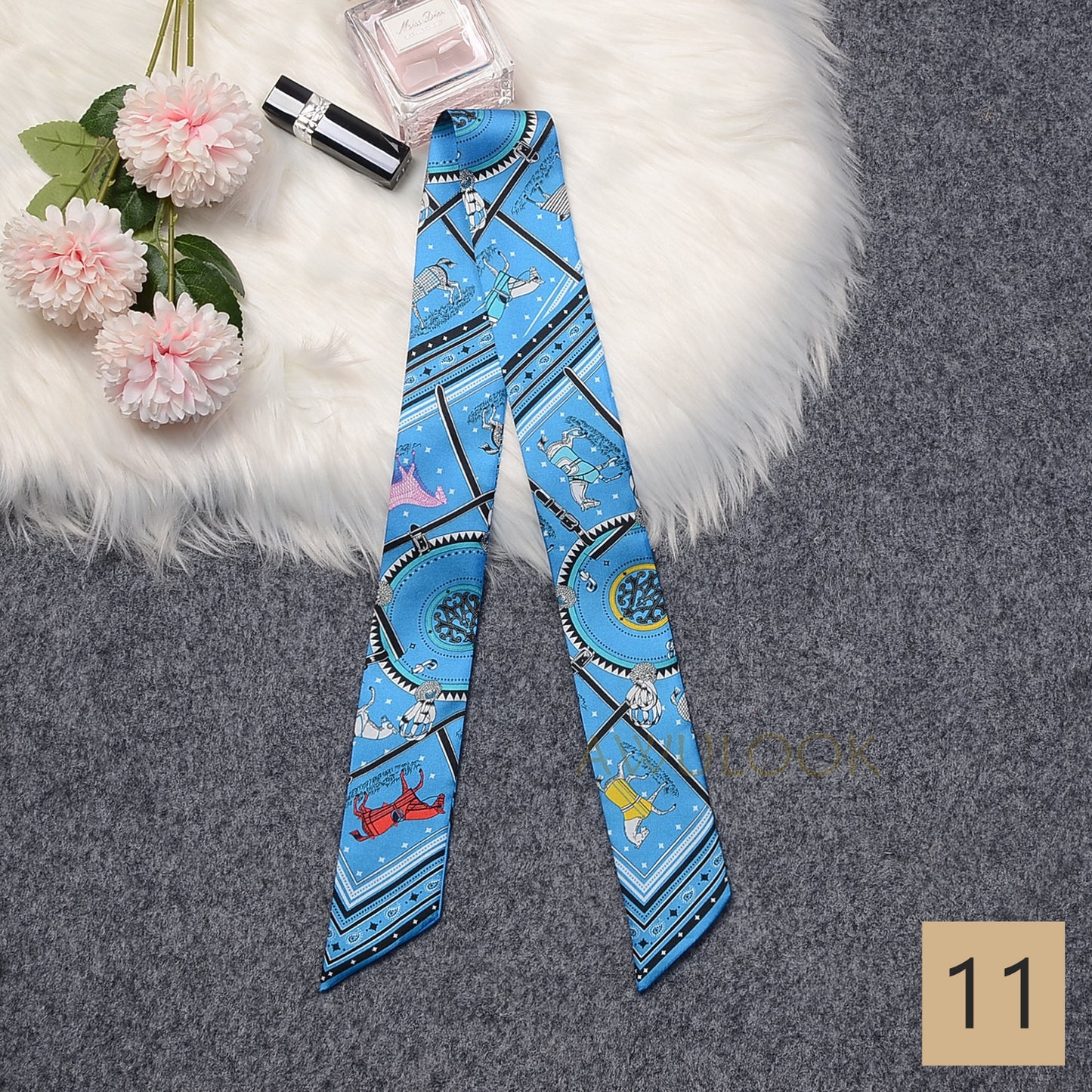 Silk Twilly,86cm× 5cm