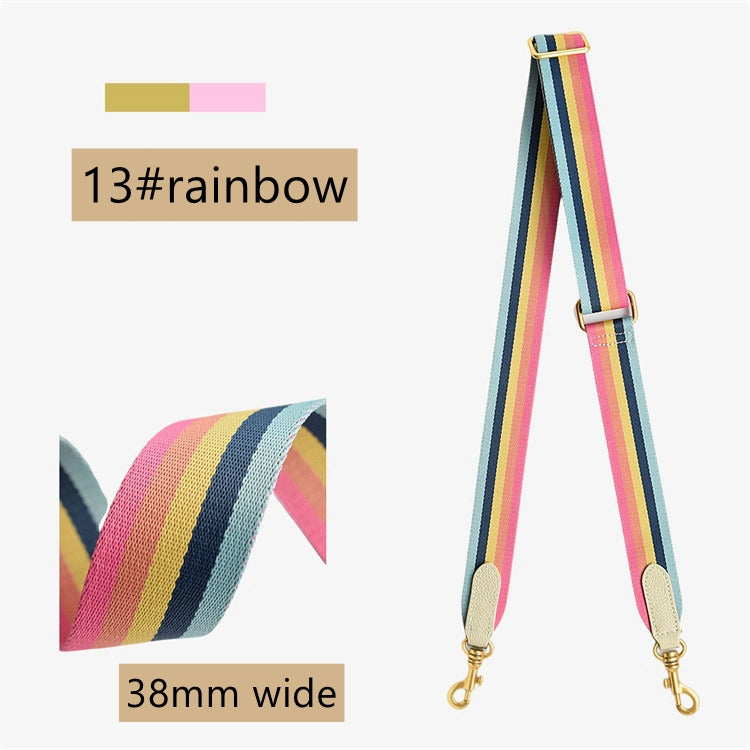 Adjustable 2"/50mm Canvas leather bag strap for Evelyne/Kelly/Other bags