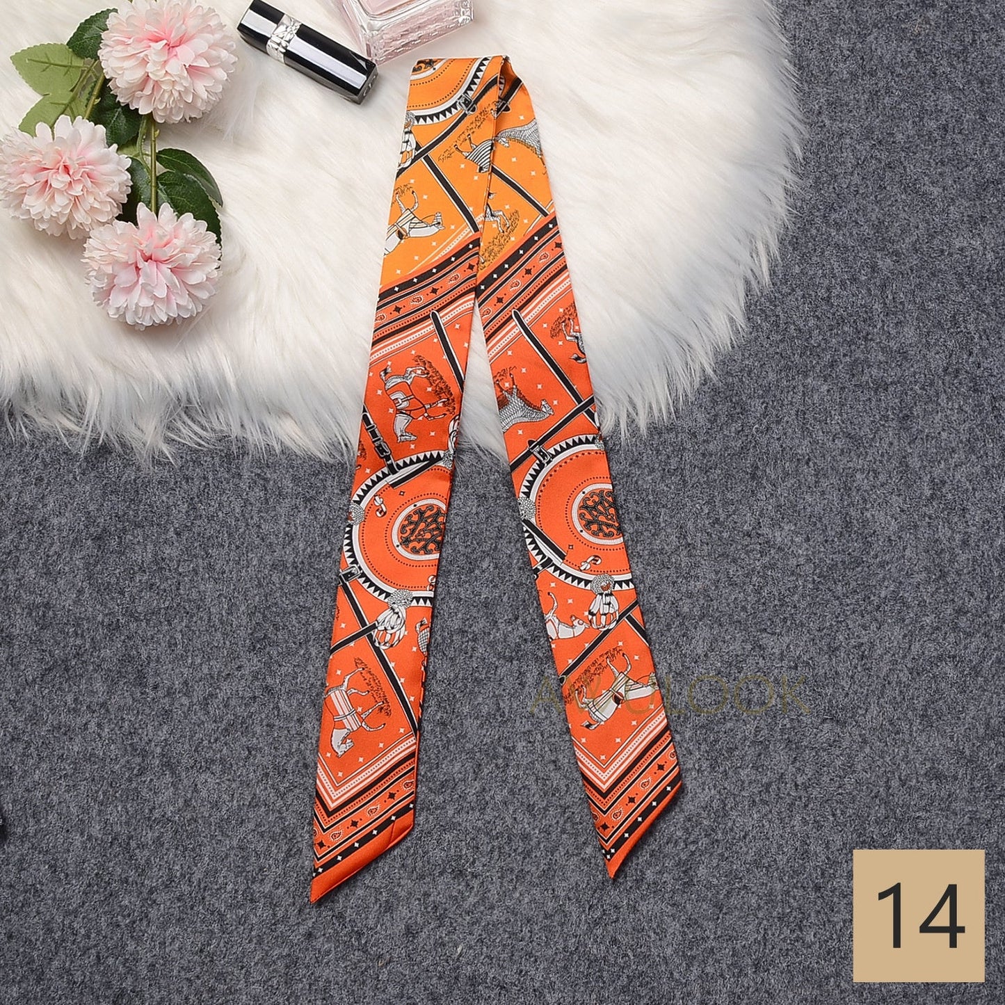 Silk Twilly,86cm× 5cm