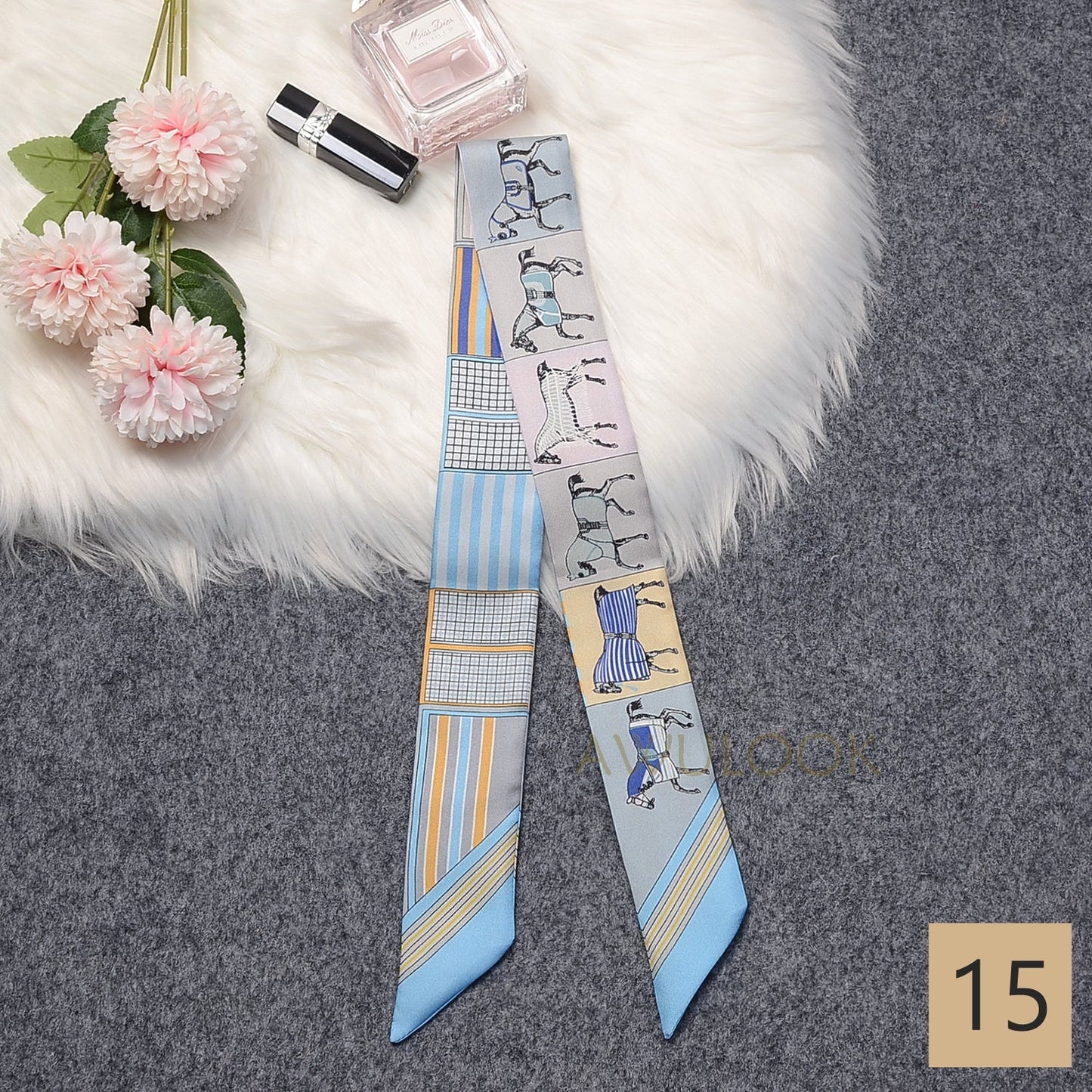 Silk Twilly,86cm× 5cm