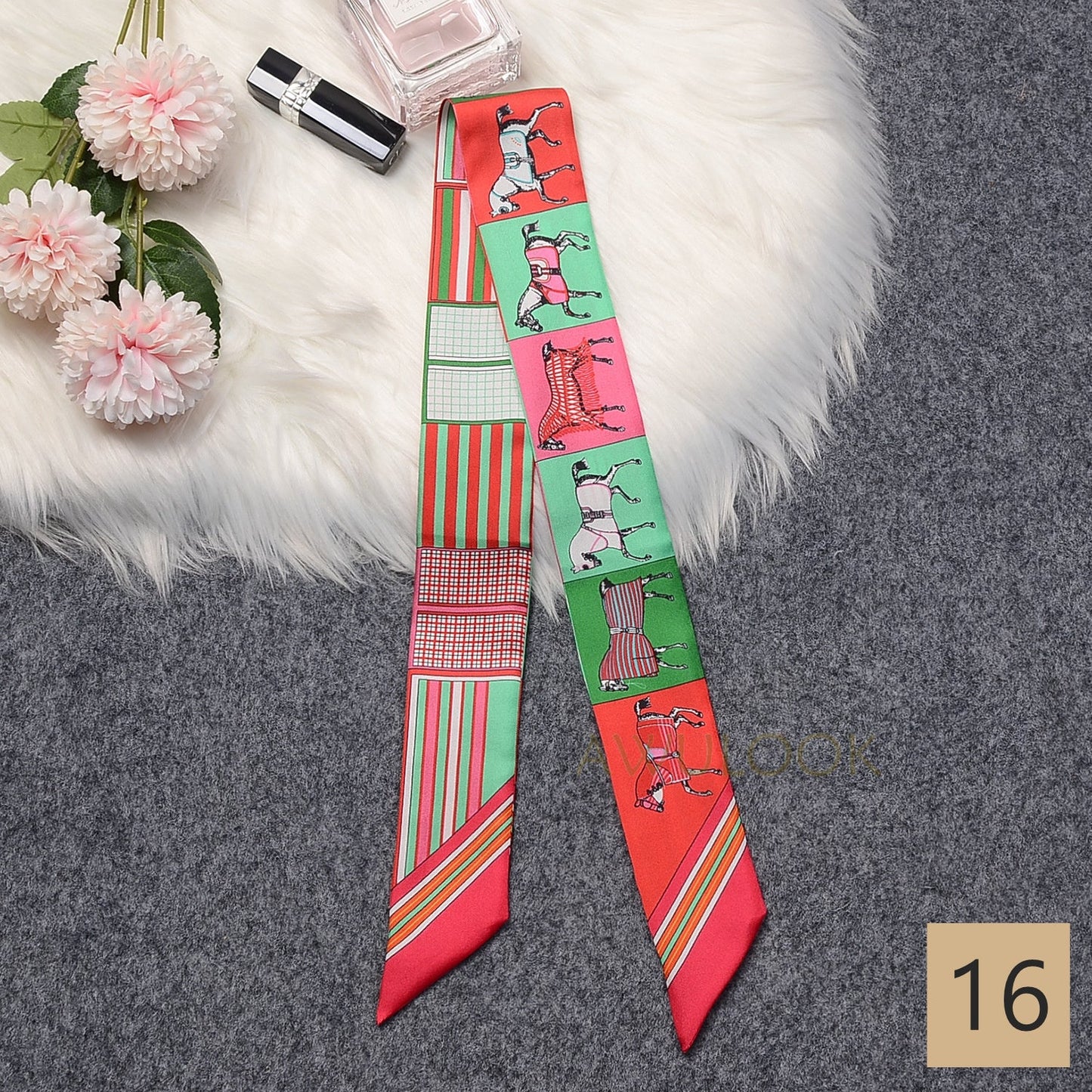Silk Twilly,86cm× 5cm