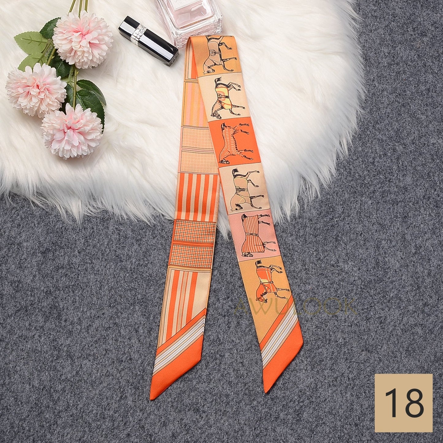 Silk Twilly,86cm× 5cm
