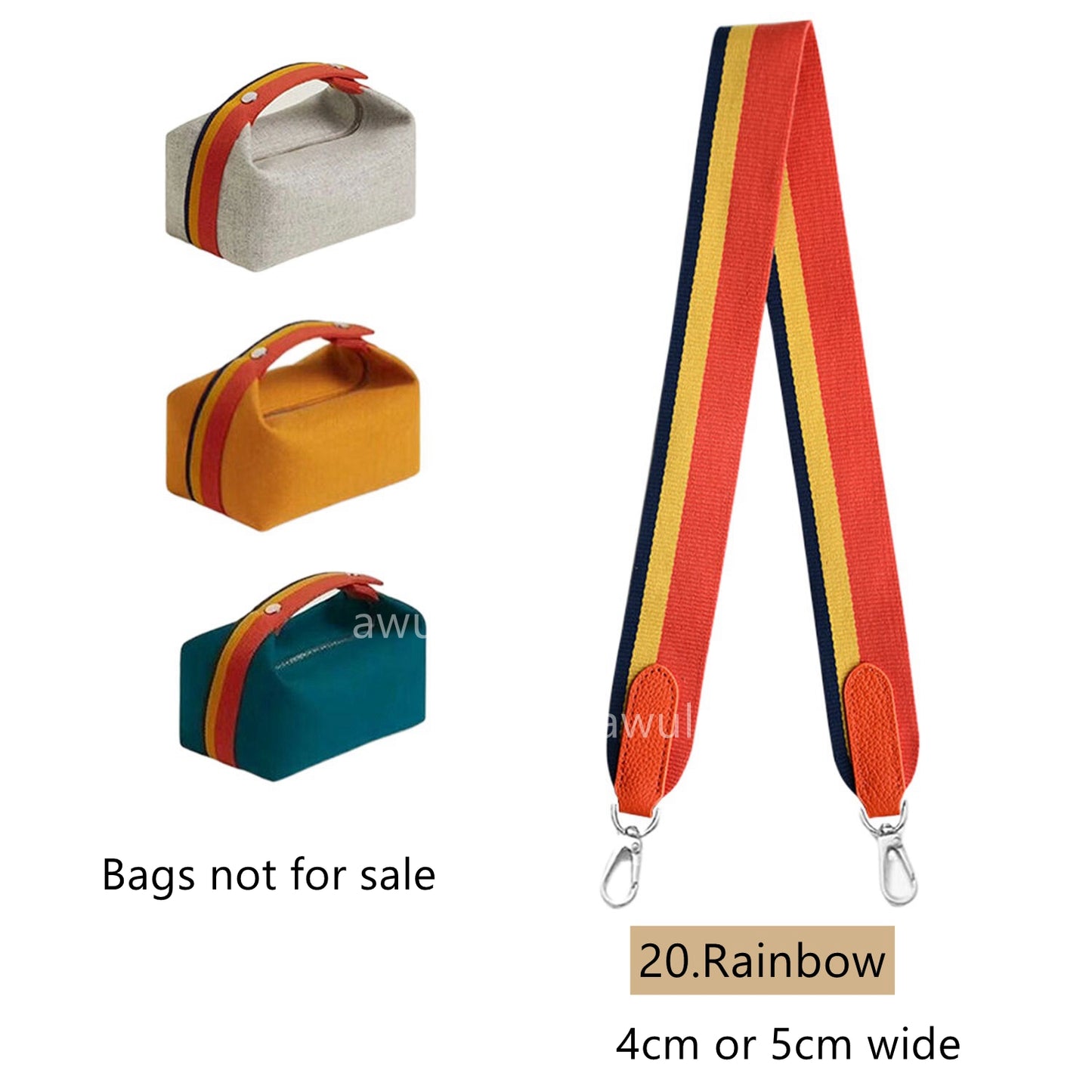 Sangle/connecteur élargis de 5 cm pour étui de voyage Toile Bride-A-Brac
