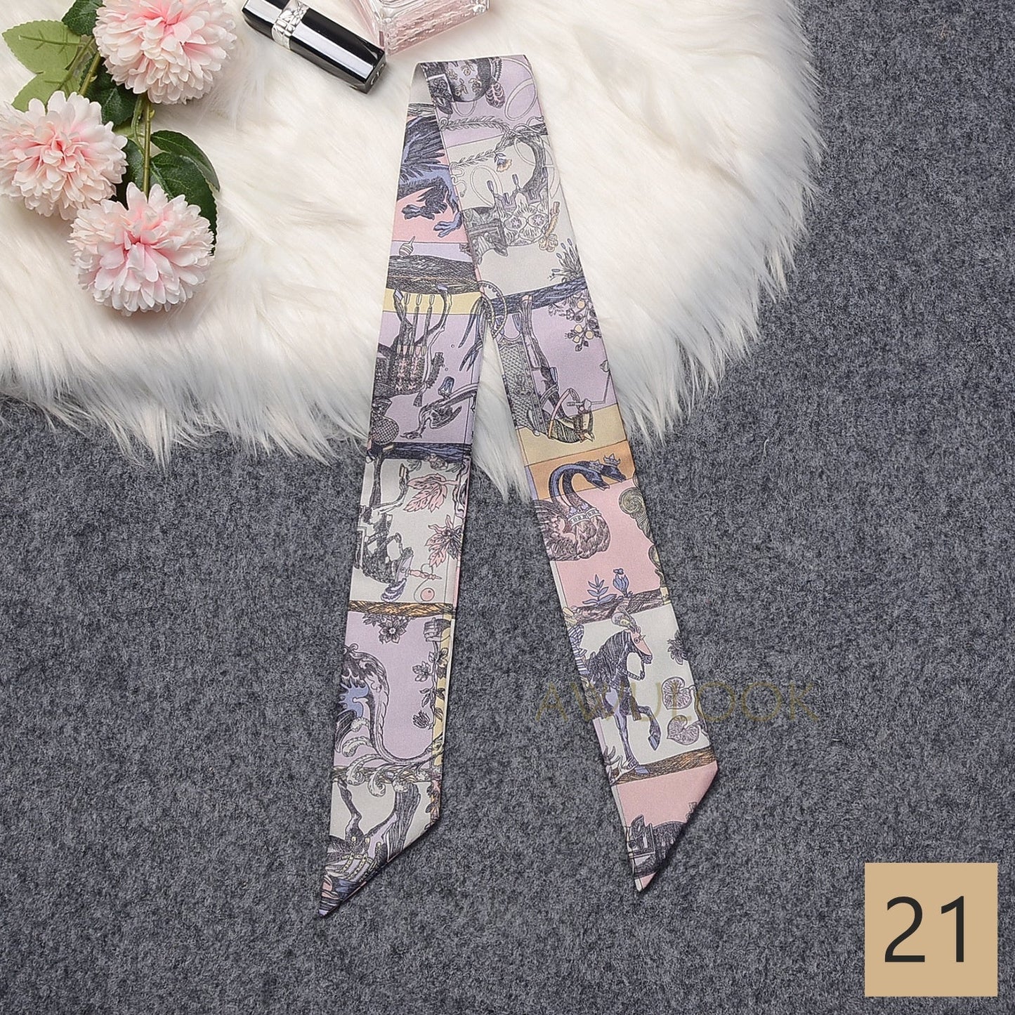 Silk Twilly,86cm× 5cm
