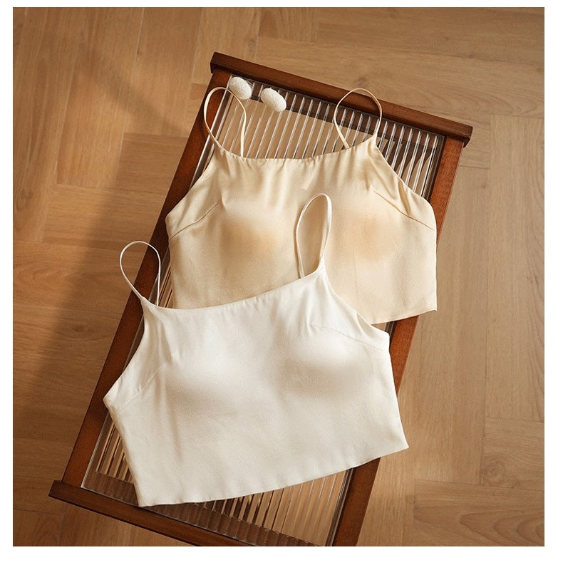 Luxury Silk Camisole Bra, Double layered