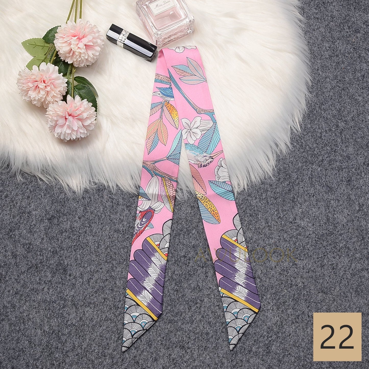 Silk Twilly,86cm× 5cm