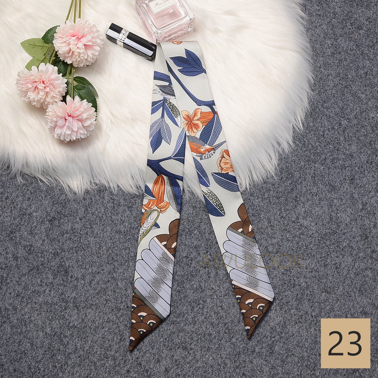 Silk Twilly,86cm× 5cm