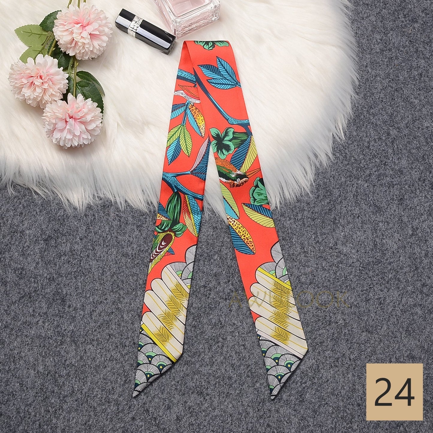 Silk Twilly,86cm× 5cm