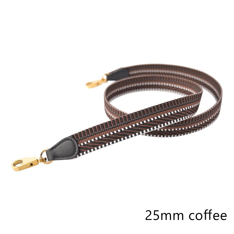 Customized 25mm Canvas Strap for Evelyne/kelly/2424- Etoupe
