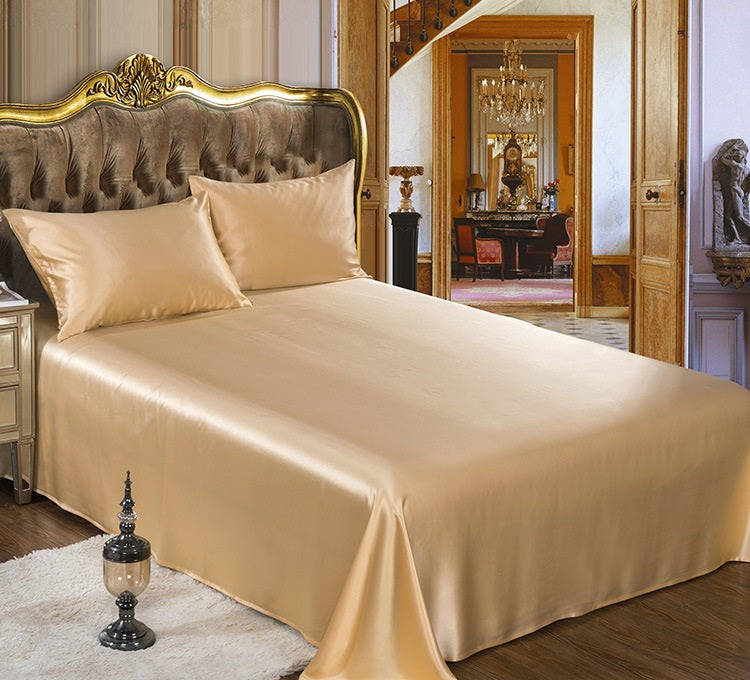 25Momme Seamless 100% Silk Flat Sheet - Awulook