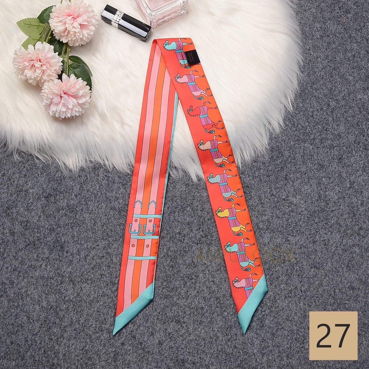 Silk Twilly,86cm× 5cm