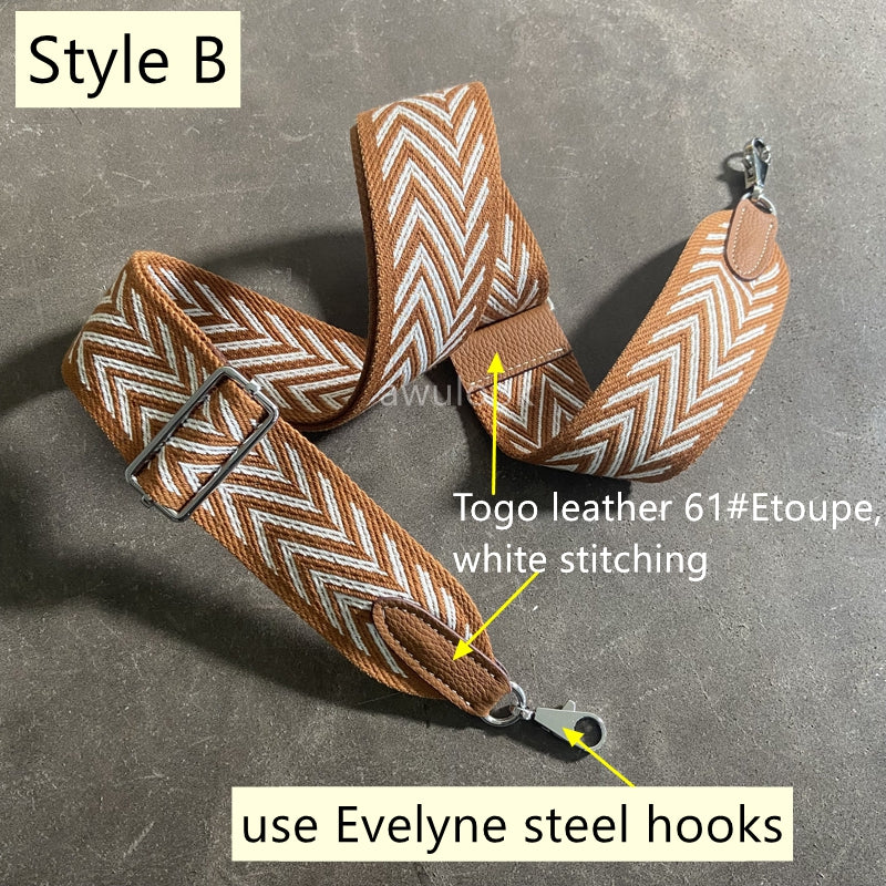 Sangle en toile élargie personnalisée de 5 cm/2 pouces