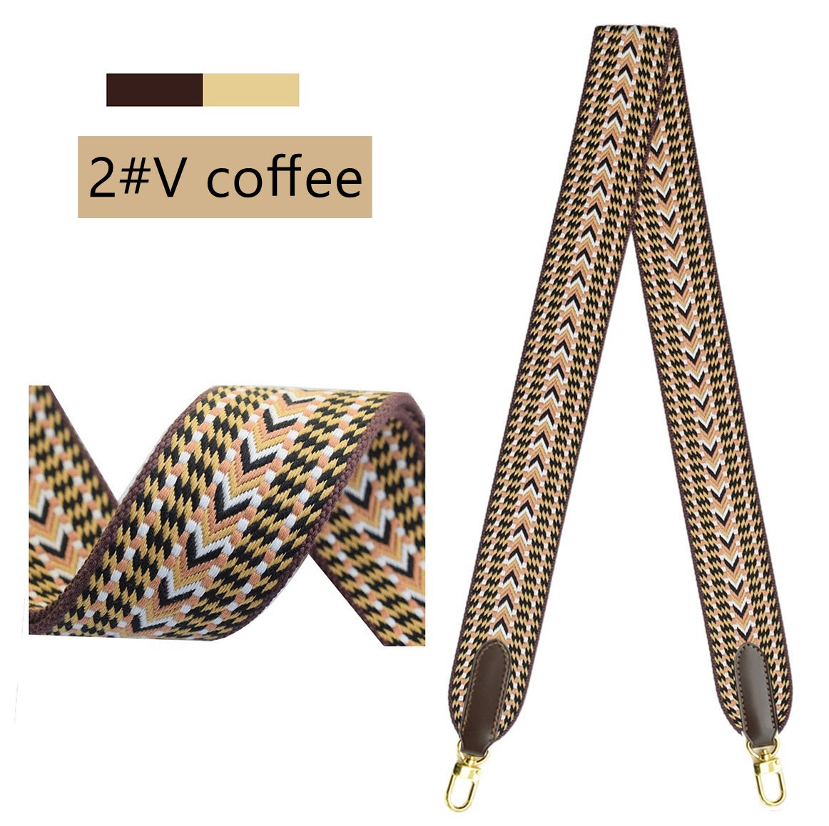 2"/50mm Canvas bag strap for LV bags