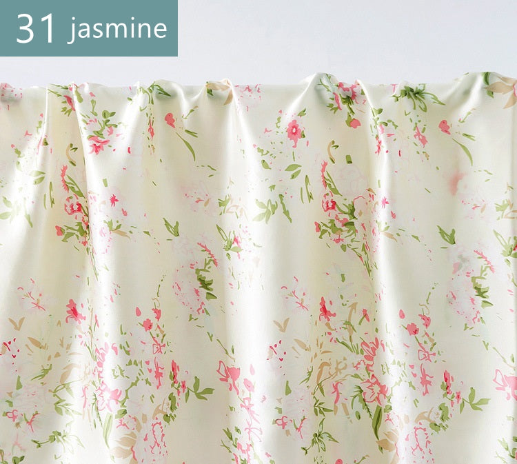 Tissu Charmeuse En Soie De Mûrier Imprimé