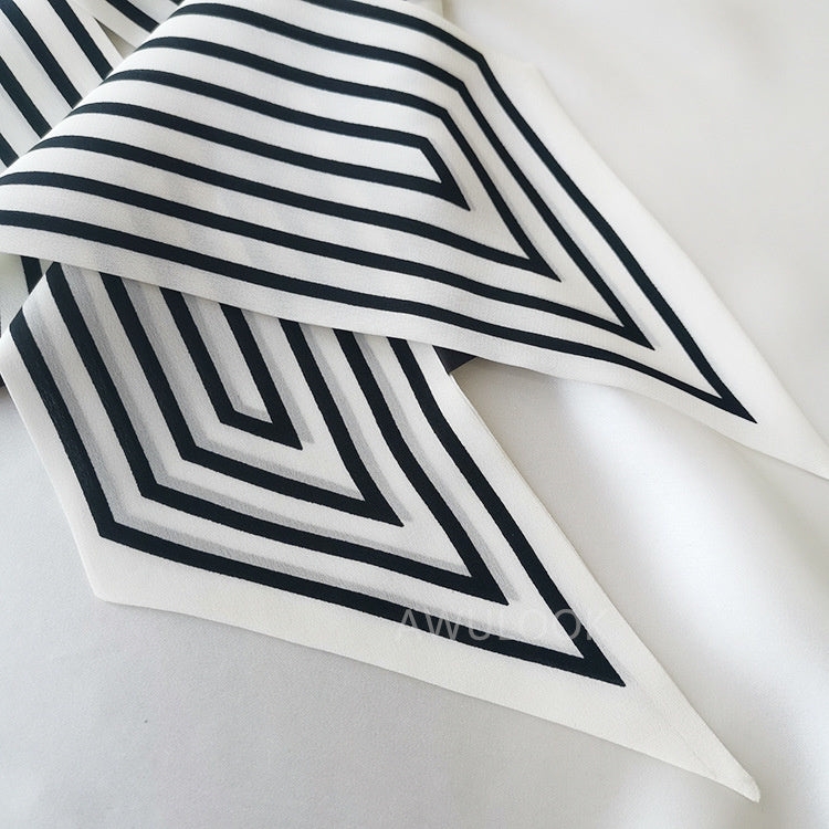 Silk CDC Scarf,120cm× 10cm
