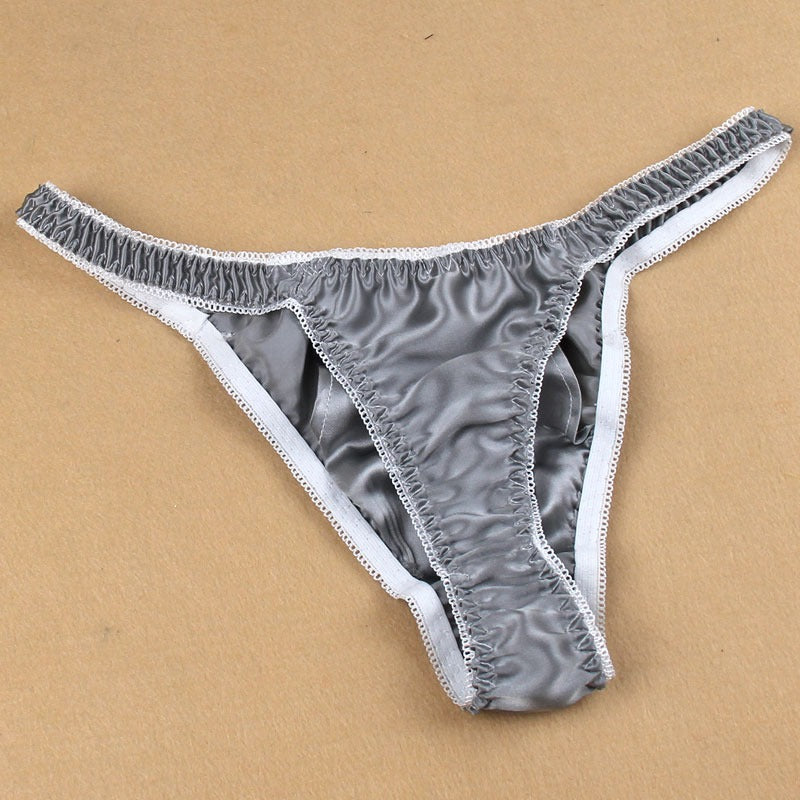 100% Mulberry Silk Thong for Men, 21 colors