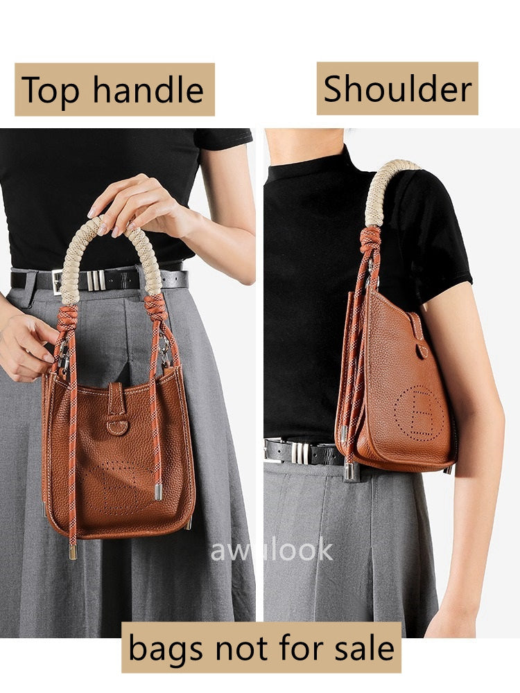 Braided Handle Strap for mini Evelyne/Le Pliage Bag