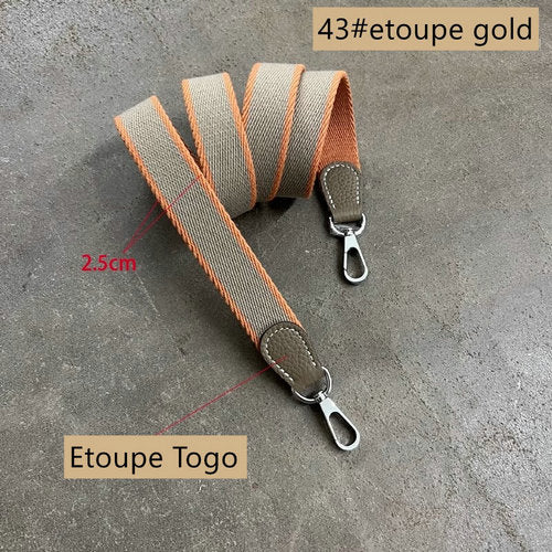 Sangle de sac en toile large personnalisée de 5cm/2 pouces, pour picotin/lindy/evelyne/kelly