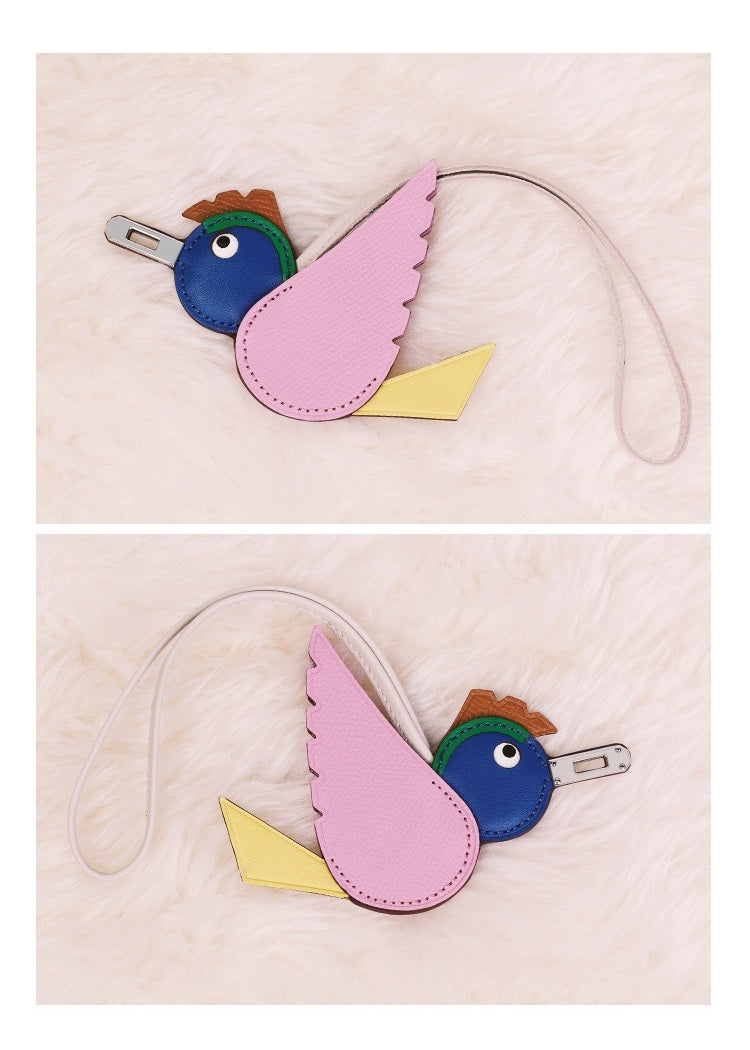 Birdy Charm, Epsom, Ostrich or Crocodile leather