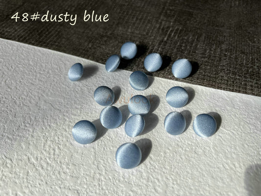 Navy/Blue Silk charmeuse buttons