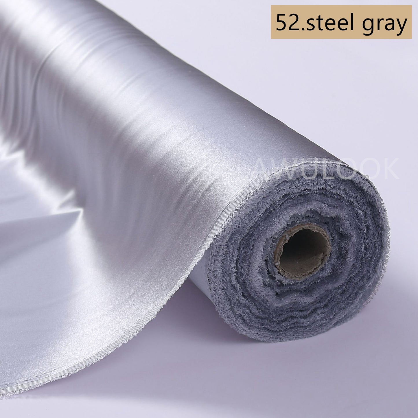 19Momme Stretch Silk Charmeuse, Width 140cm/55" - Awulook