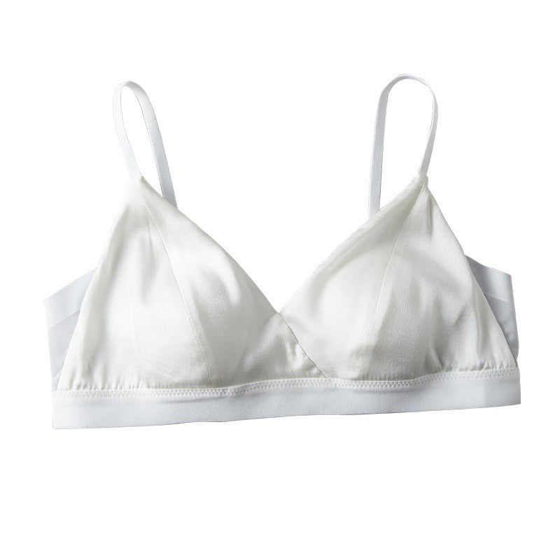 French triangle Silk Bra