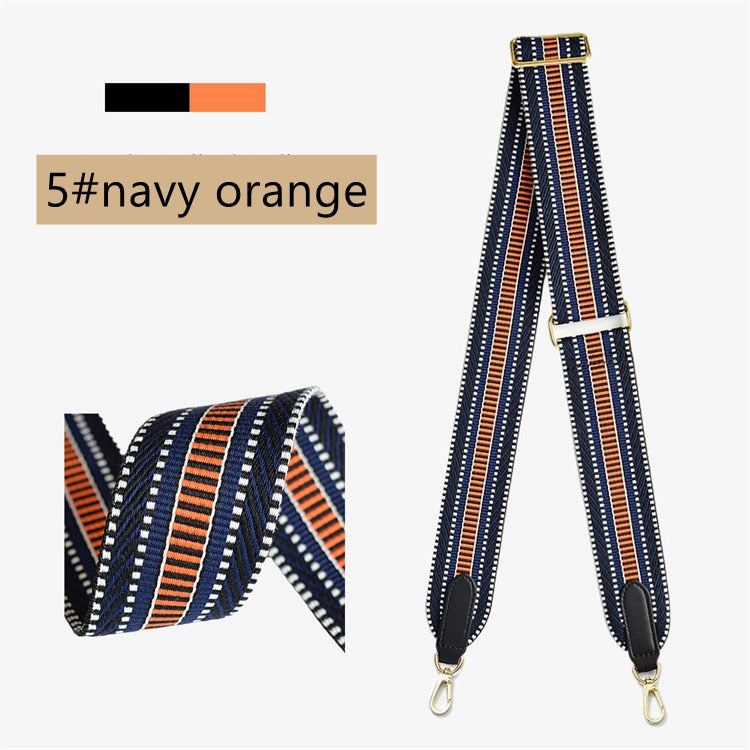 Adjustable 2"/50mm Canvas leather bag strap for Evelyne/Kelly/Other bags