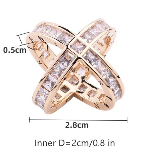 Echte Schalringe mit 18-Karat-Gold/Platin-Beschichtung