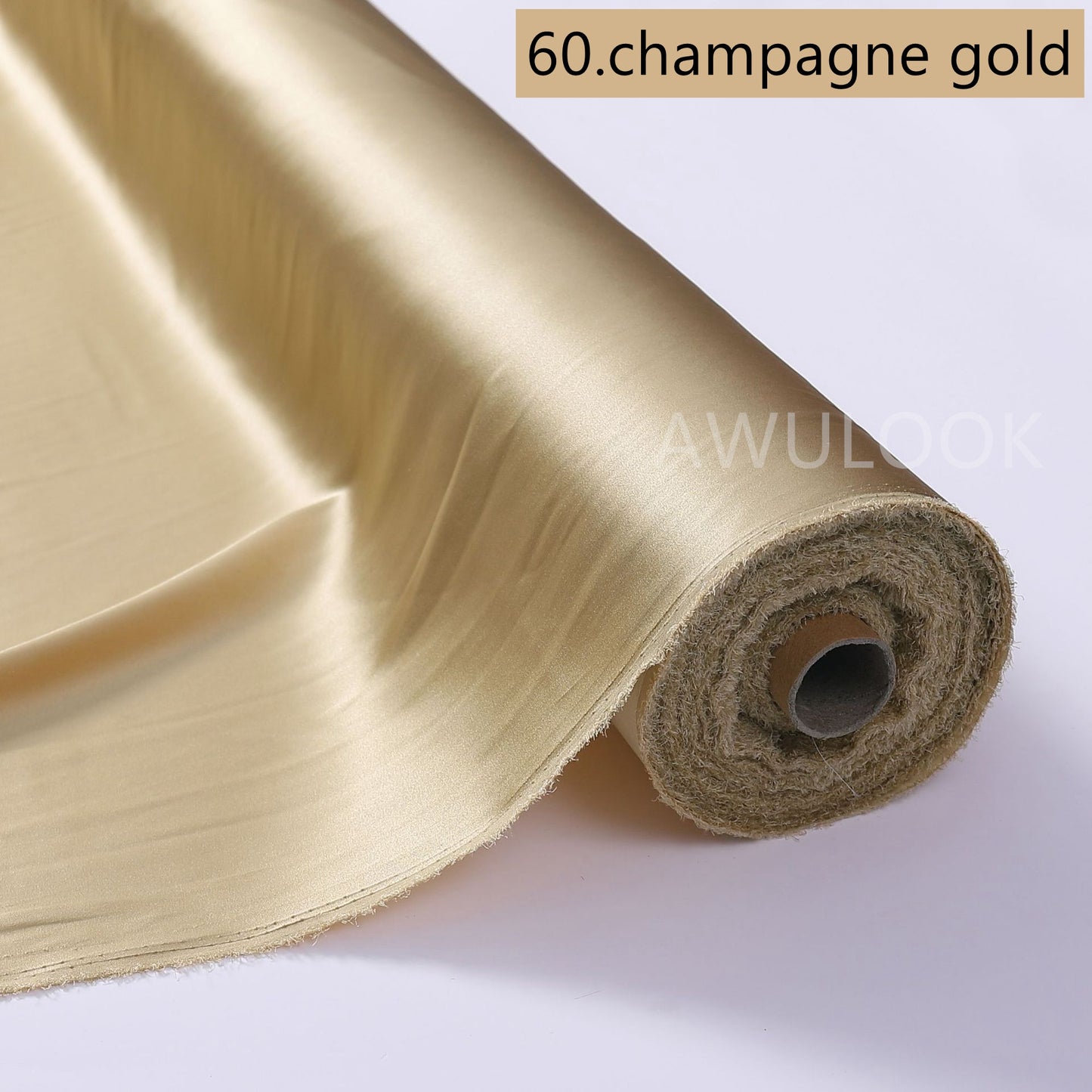 19Momme Stretch Silk Charmeuse, Width 140cm/55" - Awulook