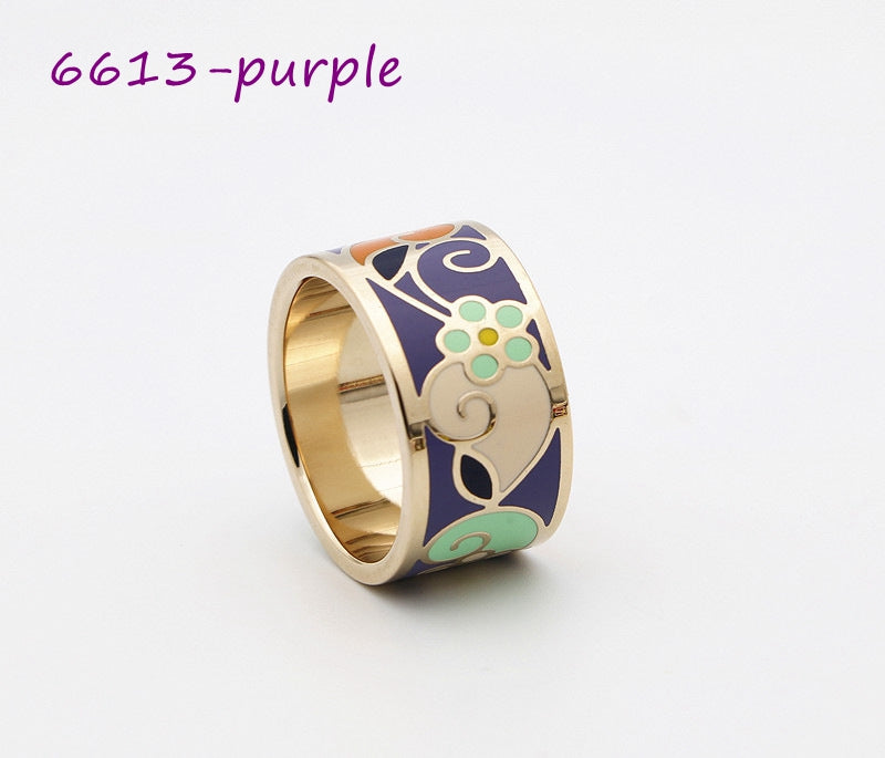 Color Enamel Scarf Rings, 30 colors+