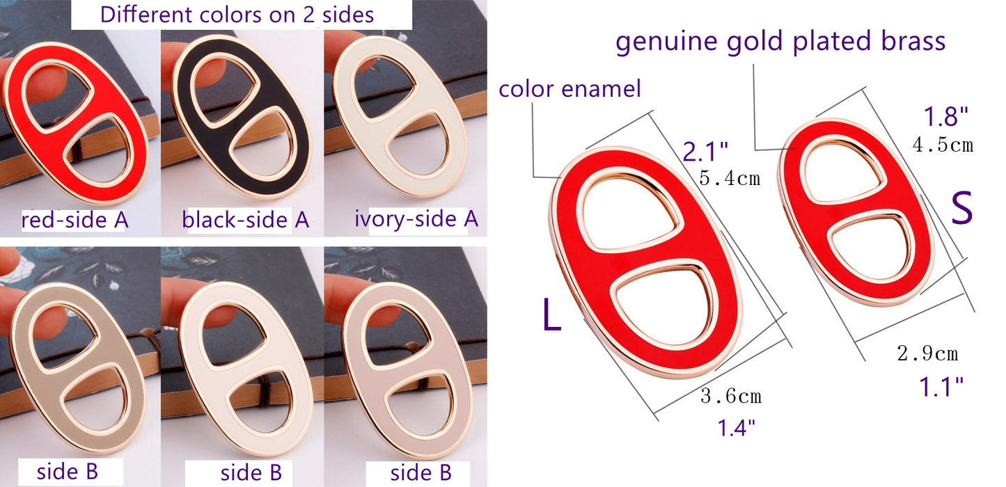 Genuine 18K Gold Plated Scarf Rings, Multi designs - Awulook