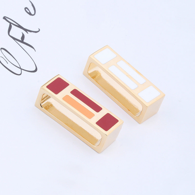 Enamel Scarf Buckles