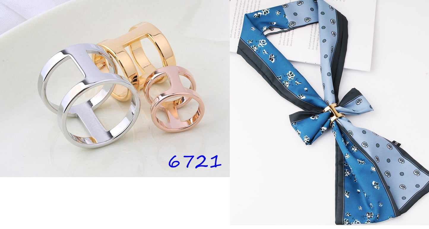 Genuine 14K Gold Plated Scarf Rings - Awulook