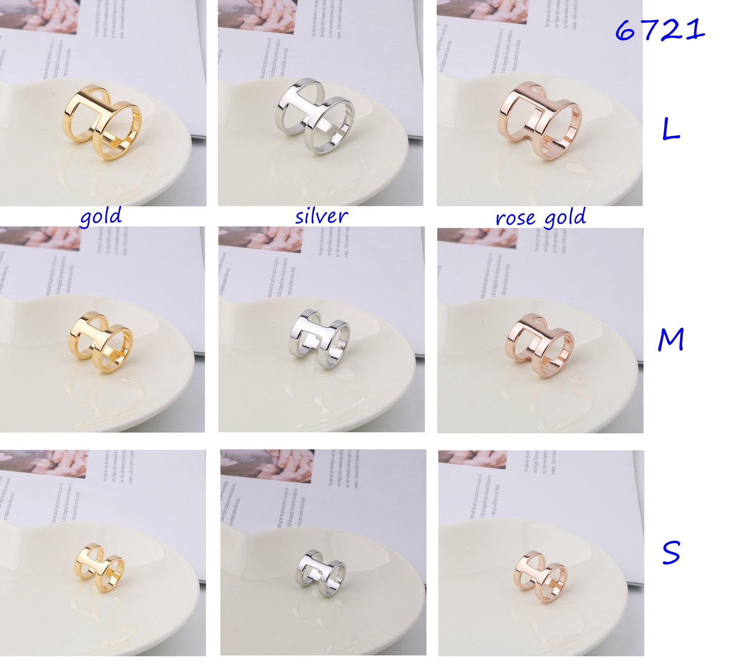 Genuine 14K Gold Plated Scarf Rings - Awulook