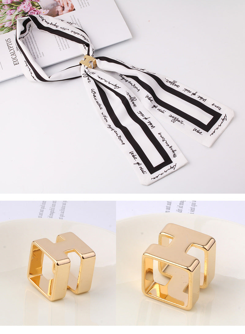 Genuine 14K Gold Plated Scarf Rings - Awulook