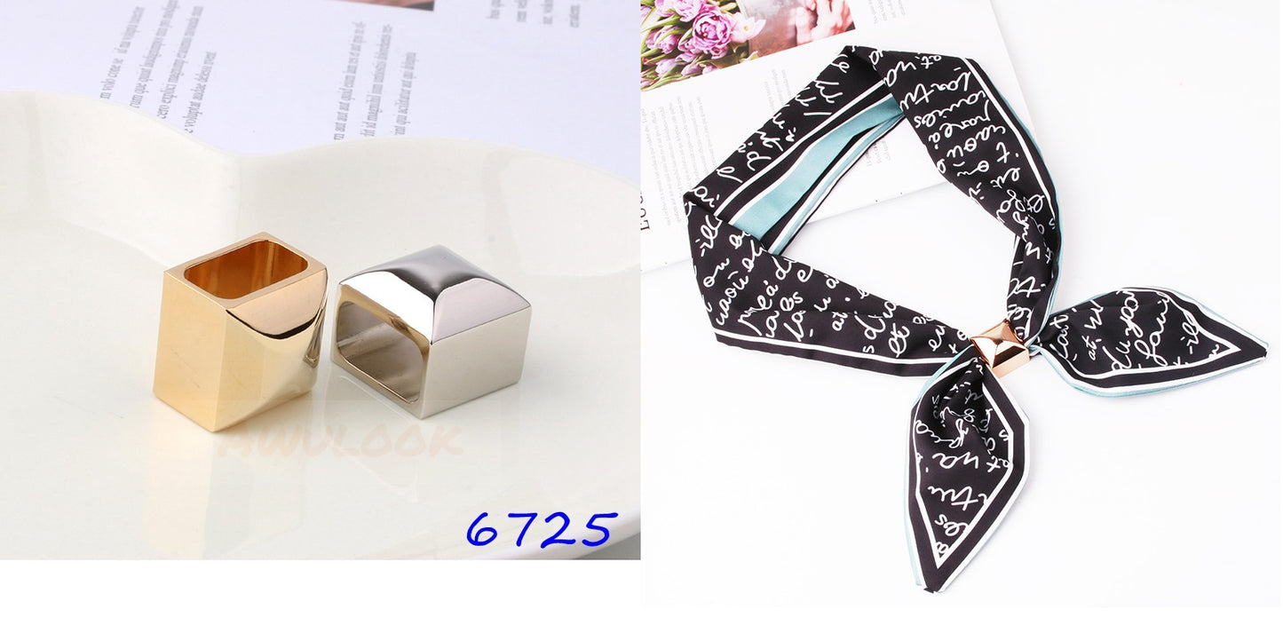 Genuine 14K Gold Plated Scarf Rings - Awulook