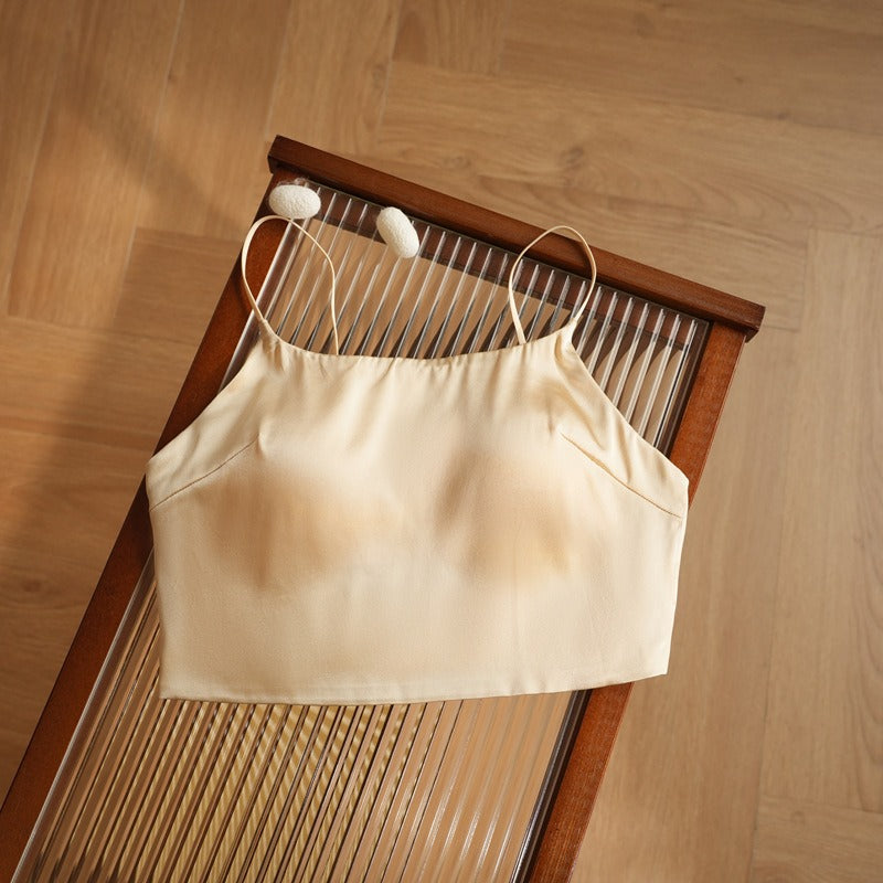 Luxury Silk Camisole Bra, Double layered