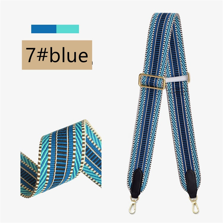 Adjustable 2"/50mm Canvas leather bag strap for Evelyne/Kelly/Other bags