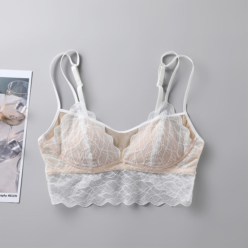 2025 New IN, French Style Silk Lace Bra