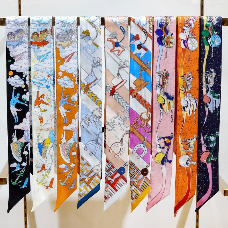 Silk Twilly,90cm× 5cm