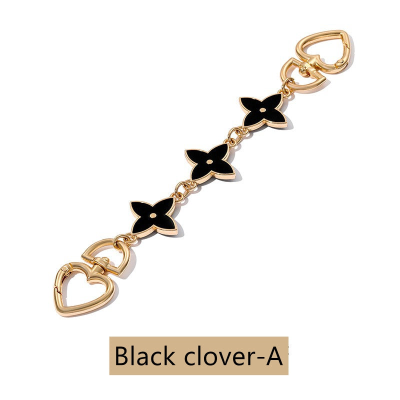 Blooming Flowers Chain Bag Charm, Strap Extender