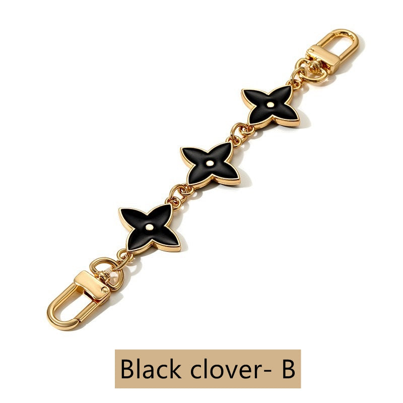 Blooming Flowers Chain Bag Charm, Strap Extender