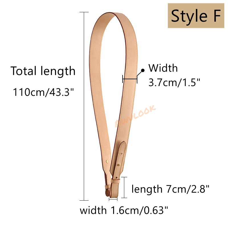 Sangle de sac en cuir Vachetta, styles multiples, poignée supérieure/bandoulière/sangles bandoulière, pour Speedy/sacs à main/pochette/pochette/sac Neverful acc