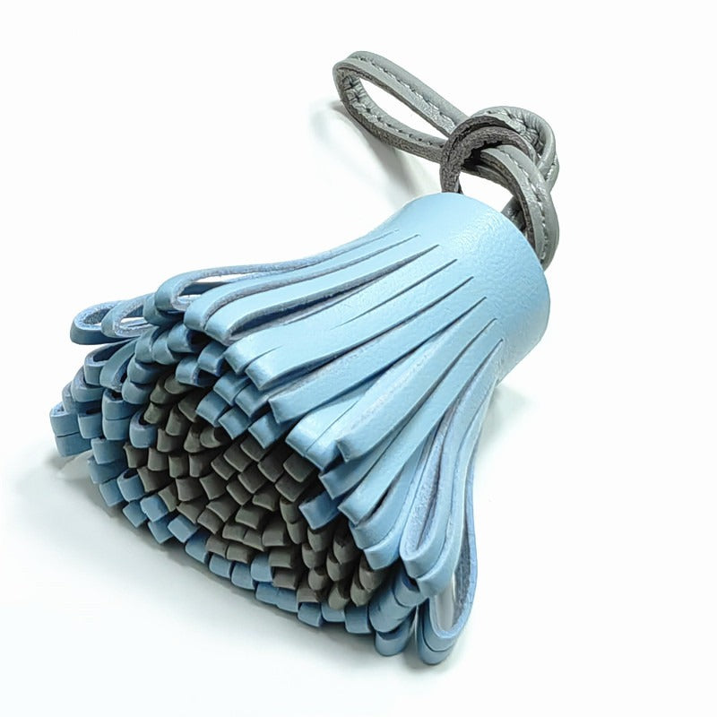 Bijou de Sac en Cuir d'Agneau, Coeur avec Lettre