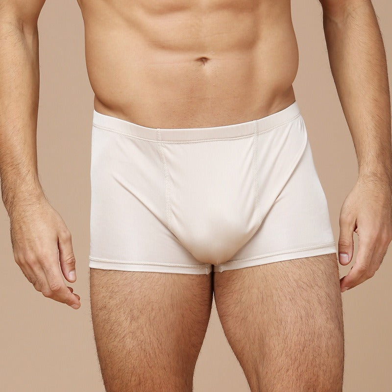 Boxer tricoté 100% soie pour hommes