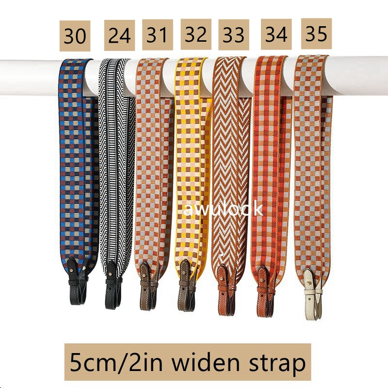 Customized 5cm/2" Widen Canvas Bag Strap for lindy/evelyne/kelly/picotin