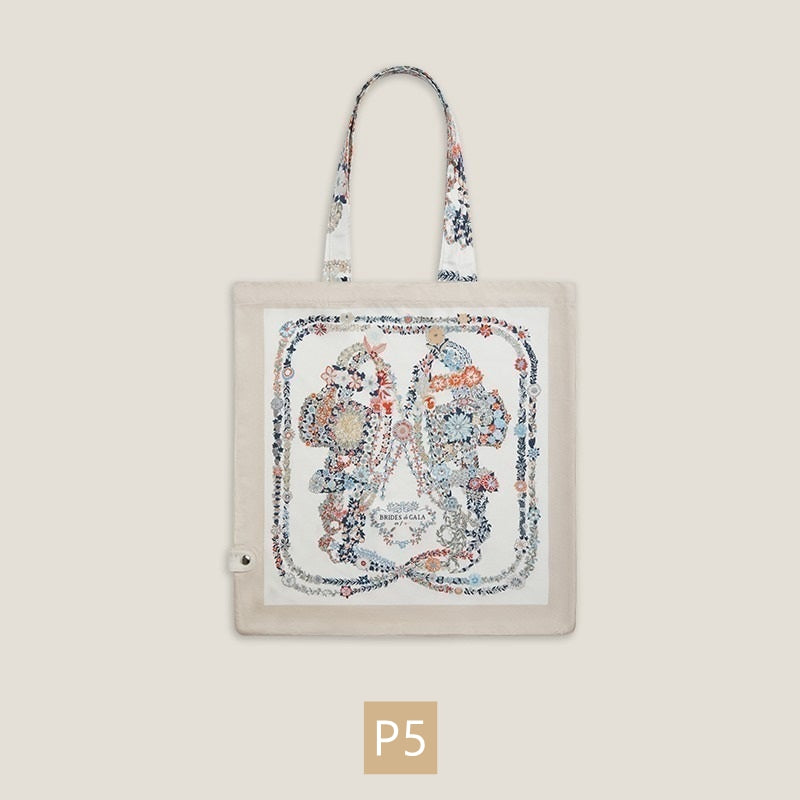 Twilly Silk Tote Bag/ Elephant Bag Charm