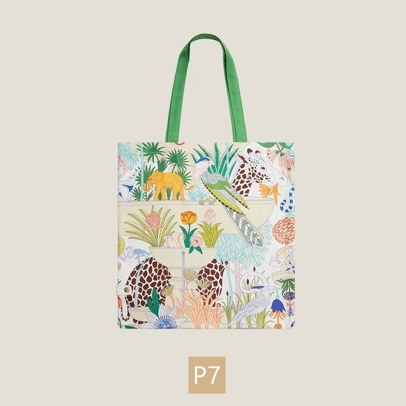 Twilly Silk Tote Bag/ Elephant Bag Charm